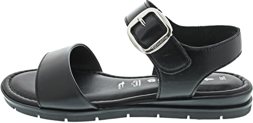 Tamaris Sandalette Damen Flach schwarz,EU 38 von Tamaris