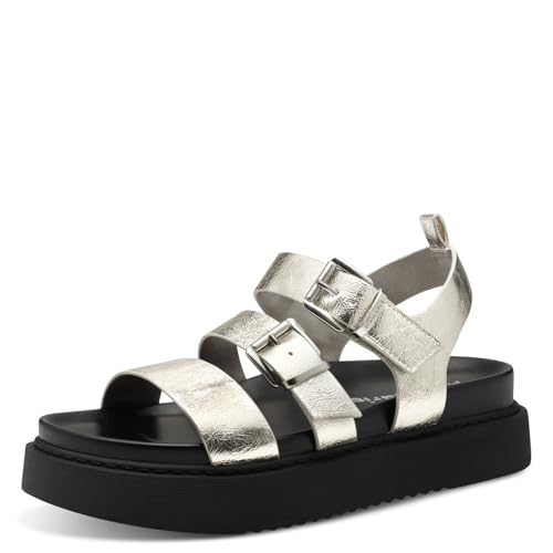 Tamaris Sandalette Damen Vegan Bequem metallic,EU 39 von Tamaris