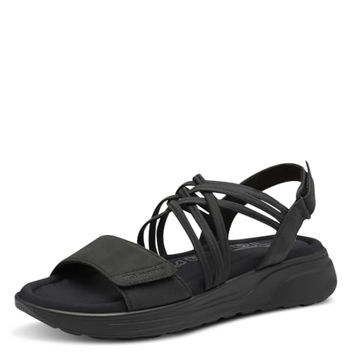 Tamaris Sandalette Damen Vegan Bequem schwarz,EU 42 von Tamaris