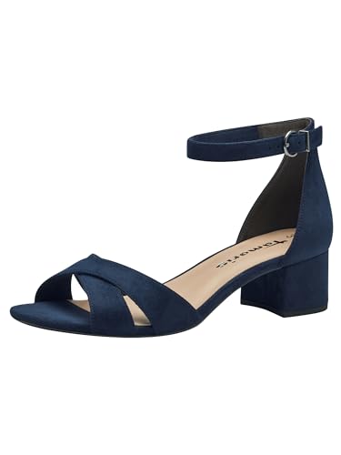 Tamaris Sandalette Damen Vegan Elegant blau,EU 39 von Tamaris