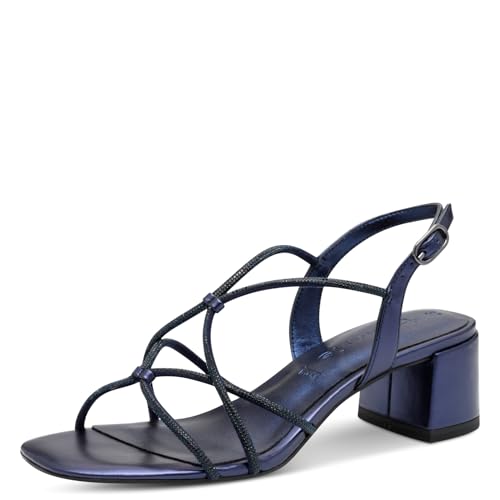 Tamaris Sandalette Damen Vegan Elegant blau,EU 40 von Tamaris