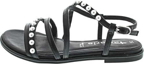 Tamaris Sandalette Damen Vegan Elegant schwarz,EU 41 von Tamaris