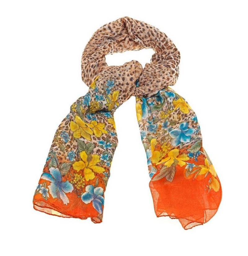 Tamaris Schal Tamaris Scarf, (Set, 1-St. 1-teilig), Damen Schal florales Muster von Tamaris