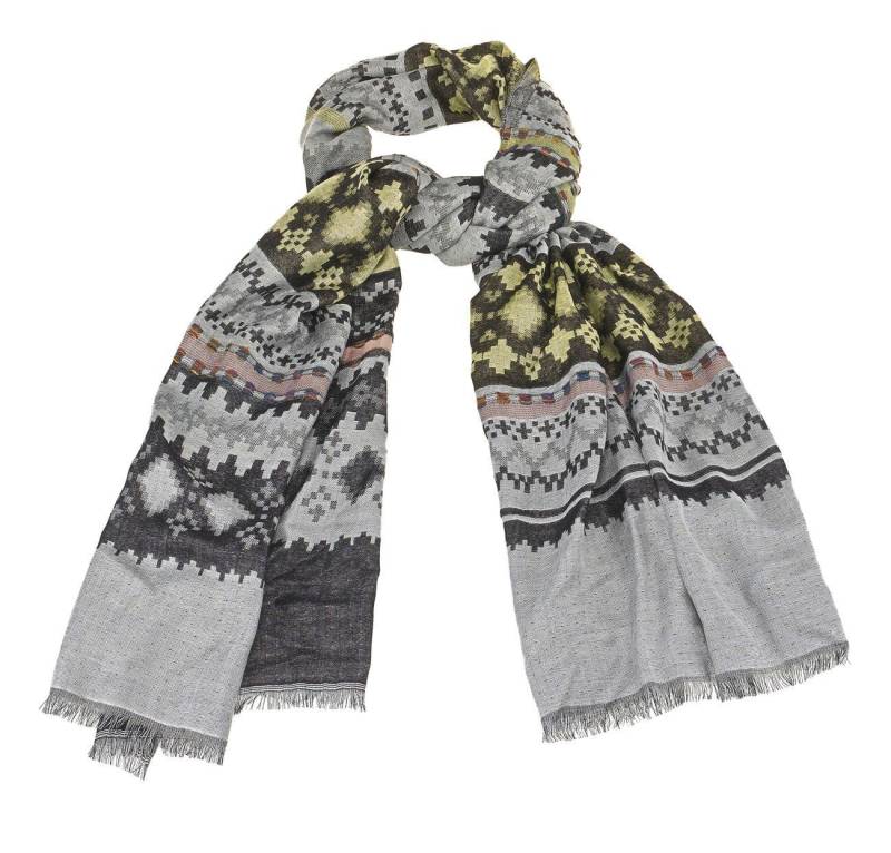 Tamaris Schal Tamaris Scarf, (Set, 1-St. 1-teilig), Damen Schal grafisches Muster von Tamaris