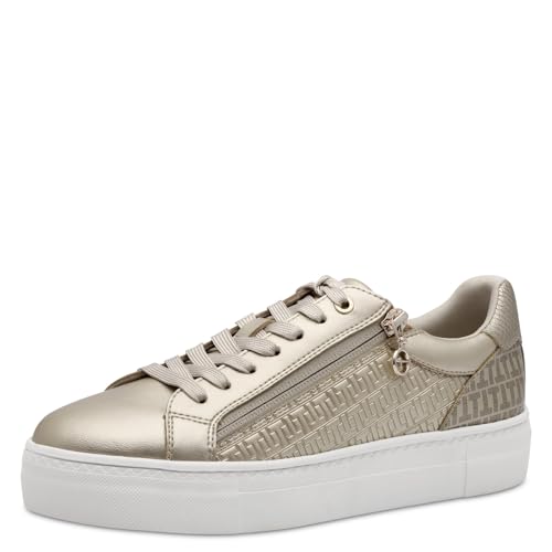 Tamaris Schnürer Damen Vegan Sportlich metallic,EU 39 von Tamaris