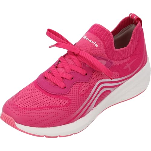 Tamaris Schnürer Damen Vegan sportlich pink,EU 40 Tamaris Schnürer Damen Vegan sportlich pink,EU 40 von Tamaris