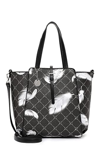 Tamaris Shopper TAS Anastasia 31174 Damen Handtaschen Print black-feather 193 von Tamaris