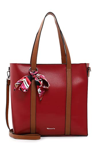 Tamaris Shopper Gerlinde 31554 Damen Handtaschen Zweifarbig red 600 von Tamaris