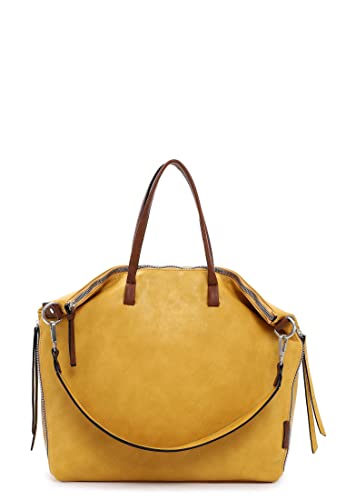 Tamaris Shopper Gritt 31523 Damen Handtaschen Zweifarbig yellow/cognac 467 von Tamaris