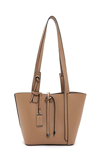 Tamaris Shopper Janika 32011 Damen Handtaschen Uni sand 420 von Tamaris