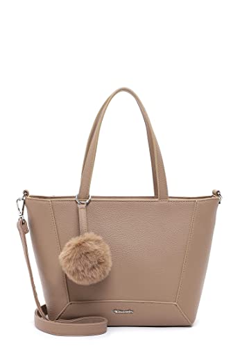 Tamaris Shopper Jeanette 31802 Damen Handtaschen Uni taupe 900 von Tamaris