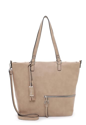 Tamaris Shopper TAS Nele 32803 Damen Handtaschen Uni taupe 900 von Tamaris