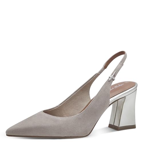 Tamaris Sling Damen Blockabsatz grau,EU 39 von Tamaris