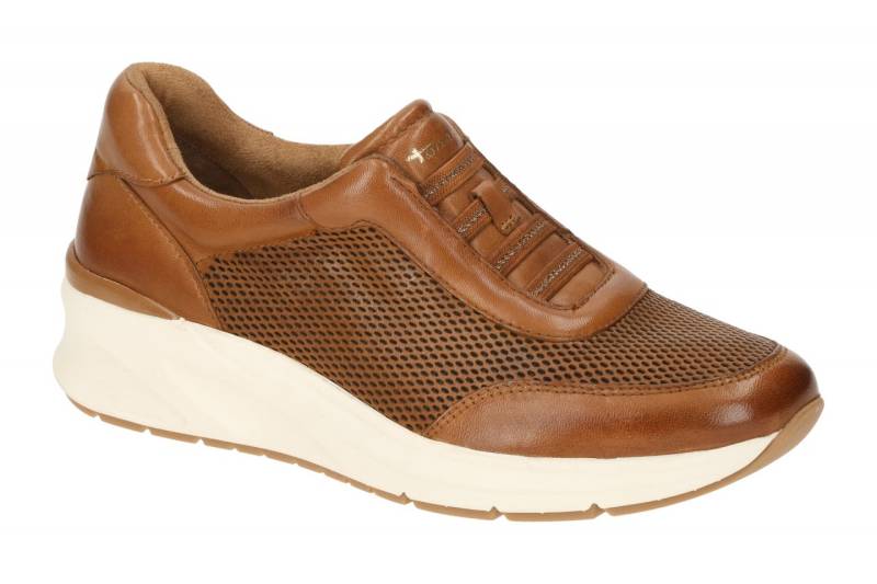 Tamaris Slipper Sneaker braun cognac Leder 1-24759 von Tamaris