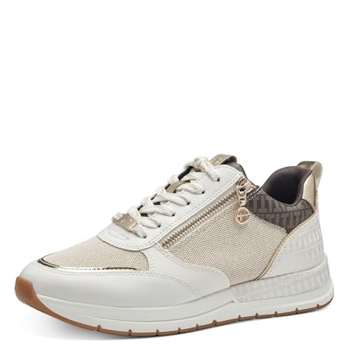 Tamaris Damen Schnürer Vegan beige 42 von Tamaris