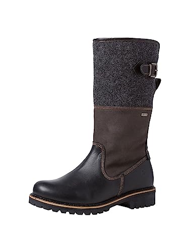 Tamaris Damen Stiefel Leder schwarz 40 von Tamaris