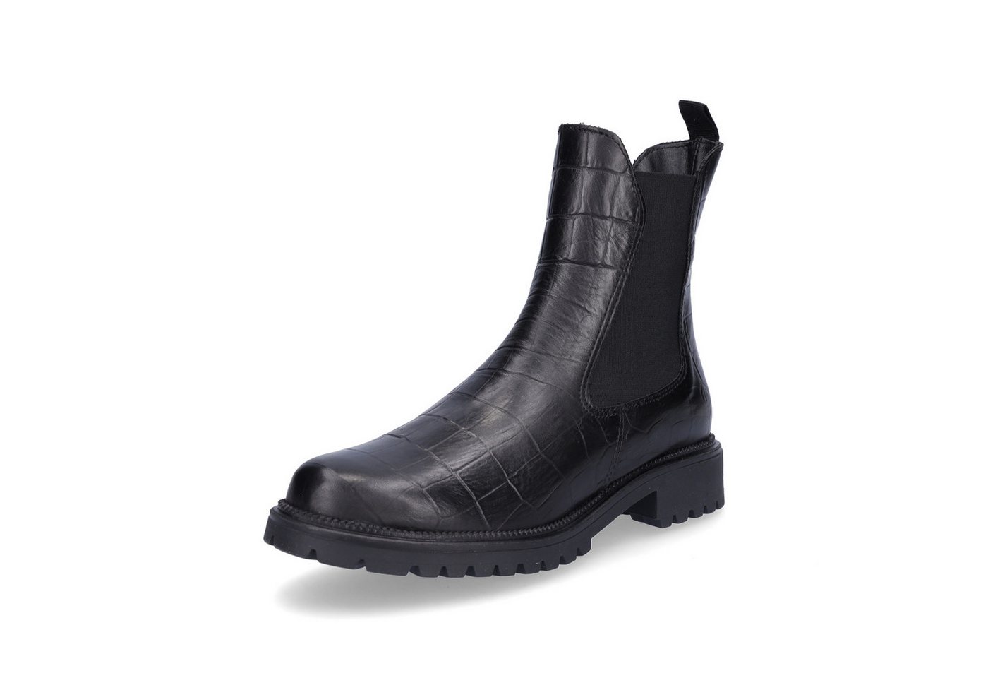 Tamaris Tamaris Damen Chelsea Boot schwarz croco Chelseaboots von Tamaris