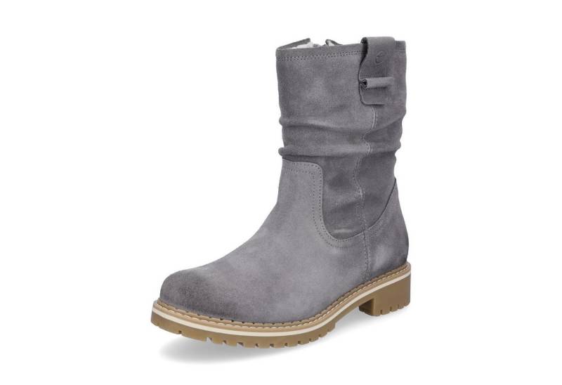 Tamaris Tamaris Damen Leder Boot grau Ankleboots von Tamaris