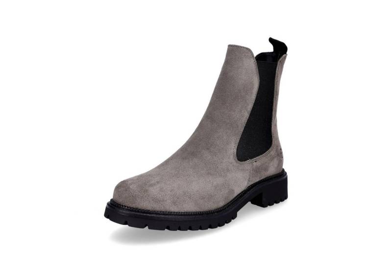 Tamaris Tamaris Damen Leder Chelsea Boot grau Chelseaboots von Tamaris
