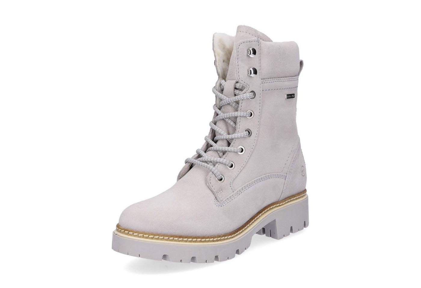 Tamaris Tamaris Damen Leder Schnürboot grau Schnürboots von Tamaris