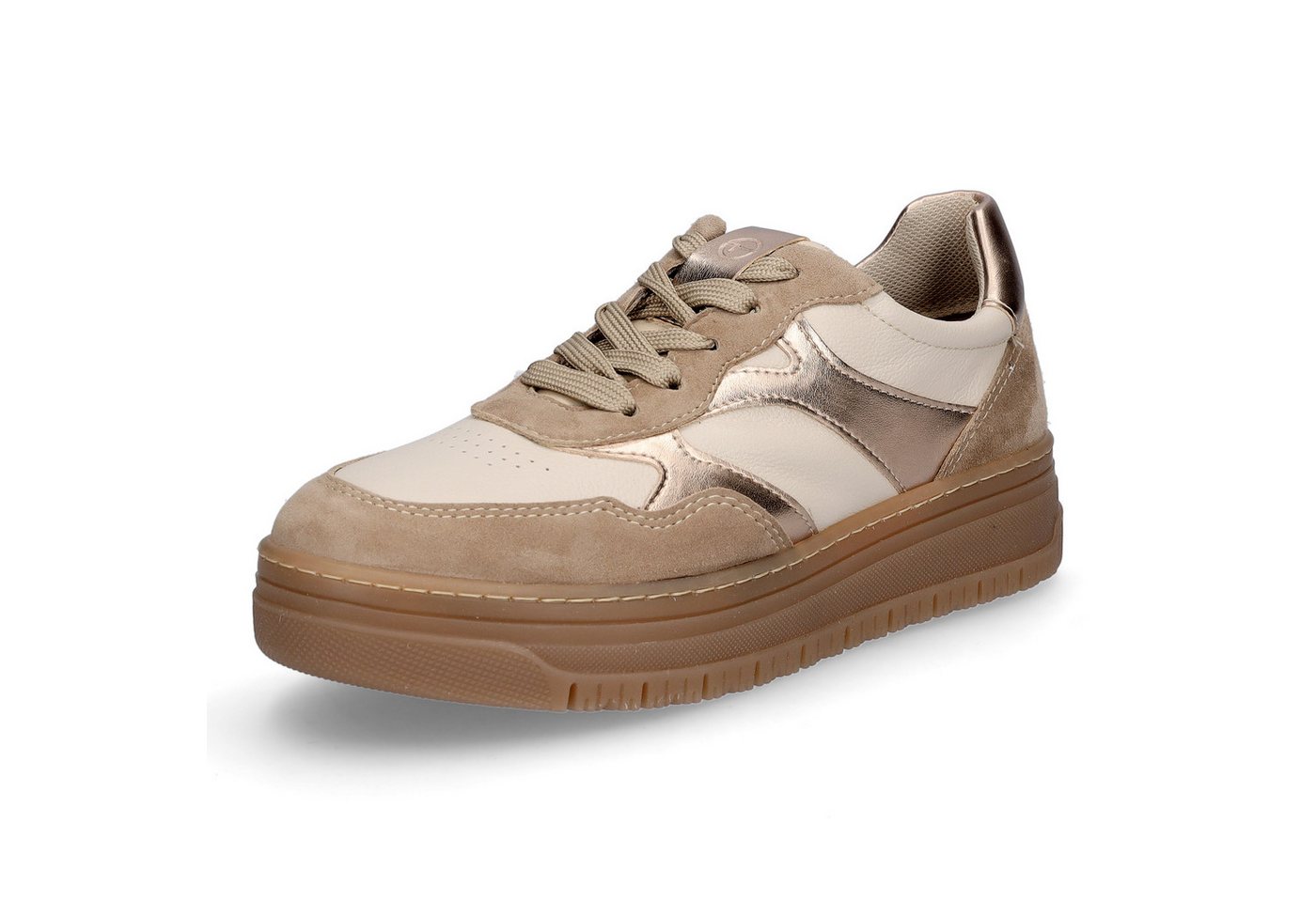Tamaris Tamaris Damen Sneaker beige metallic Sneaker von Tamaris