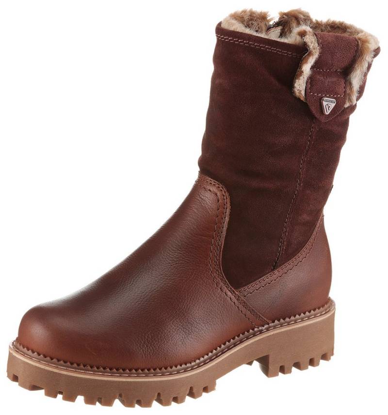 Tamaris Winterstiefelette, Blockabsatz, Winterboots mit Falten im slouchy Look von Tamaris