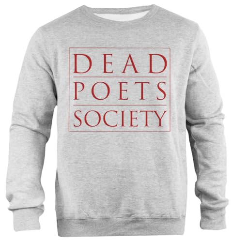 Tambootee Dead Poets Society Graues Unisex-Pullover-Sweatshirt Mit Schlichter Passform von Tambootee