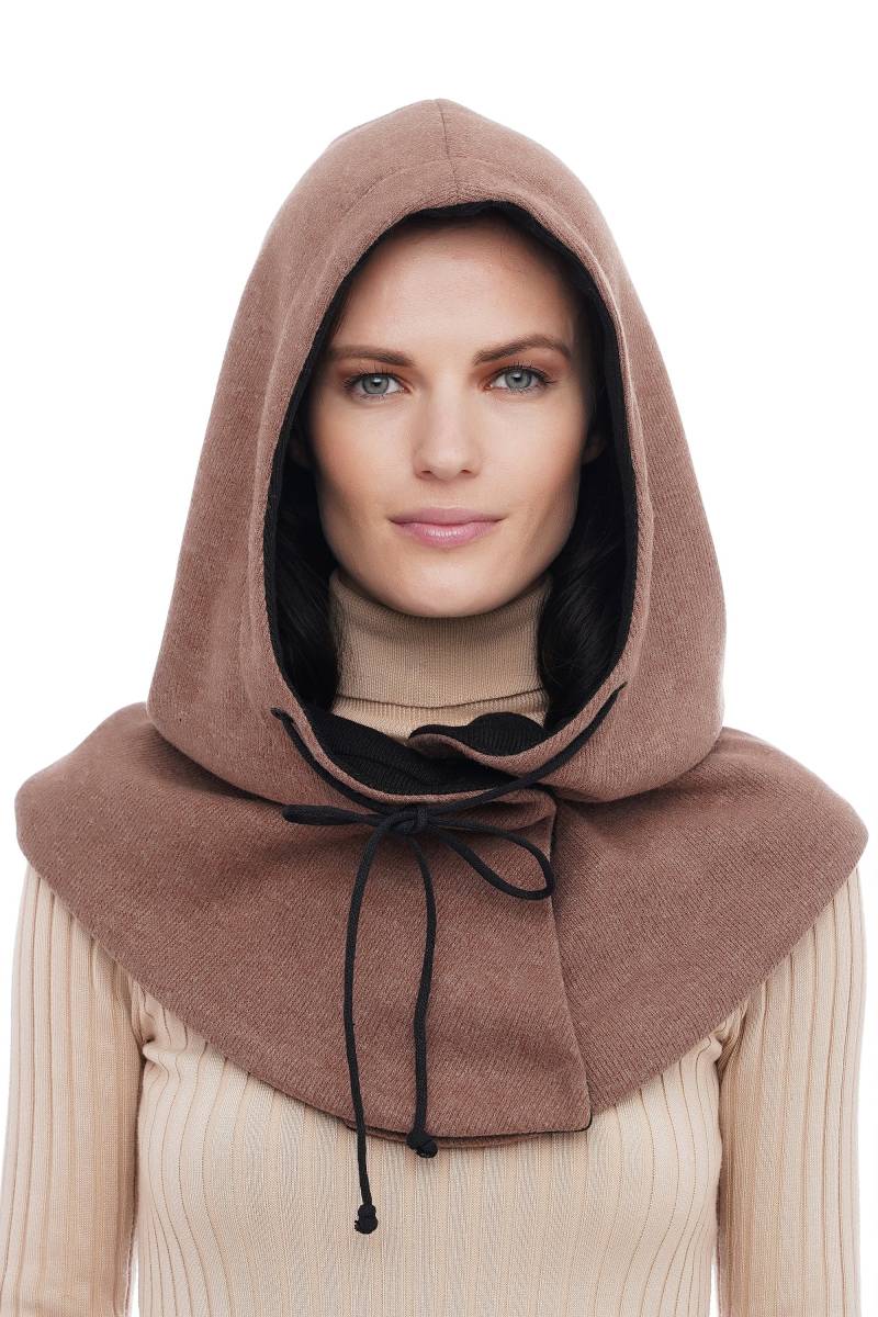 Scoodie Für Frauen Warmer Kapuzenschal Beige Scoodie Für Frauen Warmer Kapuzenschal Beige von TamiMore