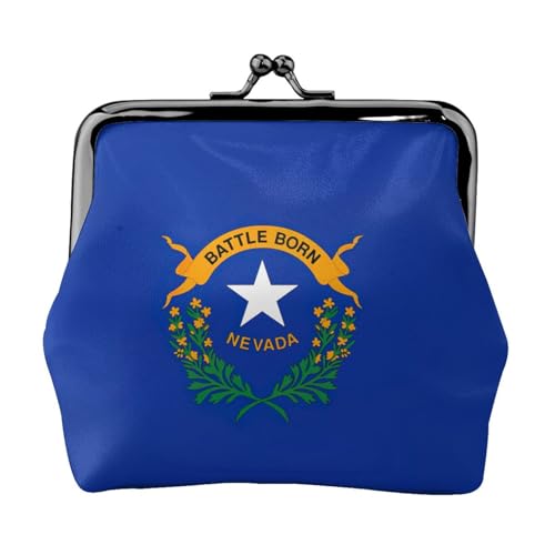 Münzbörse mit Nevada-Flaggen-Druck, leicht, exquisit, wasserdicht, kleine Tasche für Münzen, Karten von Tamiger