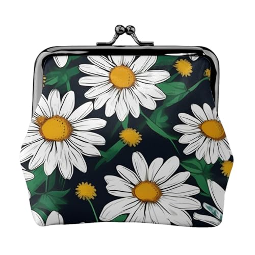 Münzgeldbörse mit Blumenmotiv und Gänseblümchen, leicht, exquisit, wasserdicht, kleine Tasche für Münzen, Karten von Tamiger