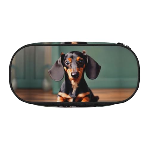 Tamiger Federmäppchen mit niedlichem Dackel-Aufdruck, Funktionalität, Aufbewahrung, Federmäppchen, Schule, Studenten, Jungen, Mädchen, für den täglichen Gebrauch, praktisch, Schwarz , Einheitsgröße Tamiger Federmäppchen mit niedlichem Dackel-Aufdruck, Funktionalität, Aufbewahrung, Federmäppchen, Schule, Studenten, Jungen, Mädchen, für den täglichen Gebrauch, praktisch, Schwarz , Einheitsgröße von Tamiger