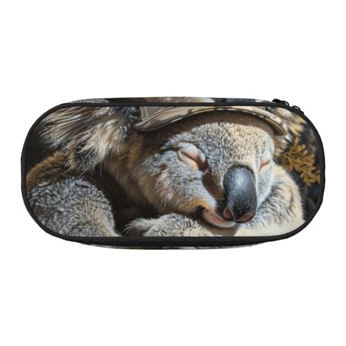 Tamiger Federmäppchen mit schlafendem Koala-Kappen-Druck, Funktionalität, Aufbewahrung, Federmäppchen, Schule, Studenten, Jungen, Mädchen, für den täglichen Gebrauch, praktisch, Schwarz Tamiger Federmäppchen mit schlafendem Koala-Kappen-Druck, Funktionalität, Aufbewahrung, Federmäppchen, Schule, Studenten, Jungen, Mädchen, für den täglichen Gebrauch, praktisch, Schwarz von Tamiger