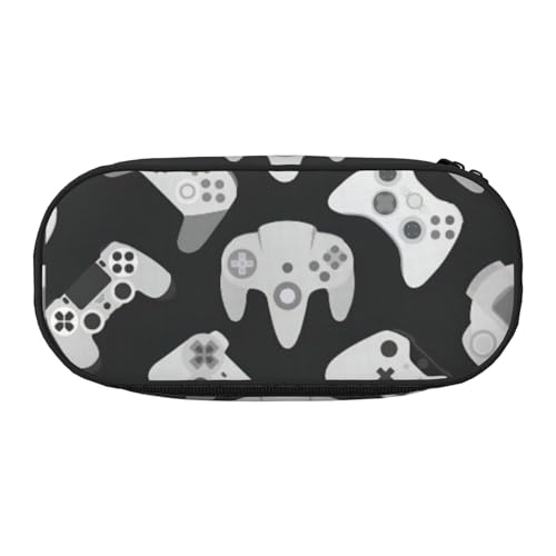 Tamiger Game Controller Print Funktionalität Aufbewahrung Bleistift Tasche Schule Studenten Jungen Mädchen Alltag Praktisch, Schwarz , Einheitsgröße, Taschen-Organizer von Tamiger