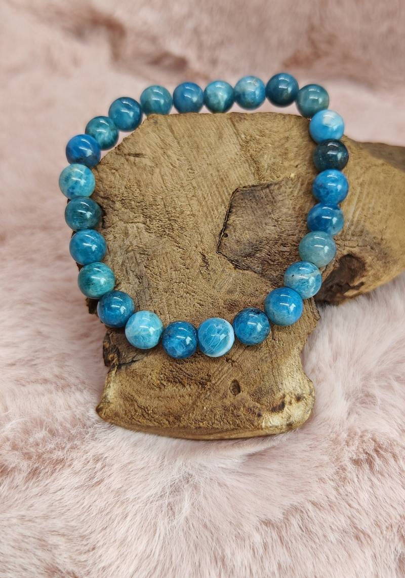 Apatit Perlenarmband | 6mm Schmucksteinarmband Handgemacht Apatit Perlenarmband | 6mm Schmucksteinarmband Handgemacht von Taminileo
