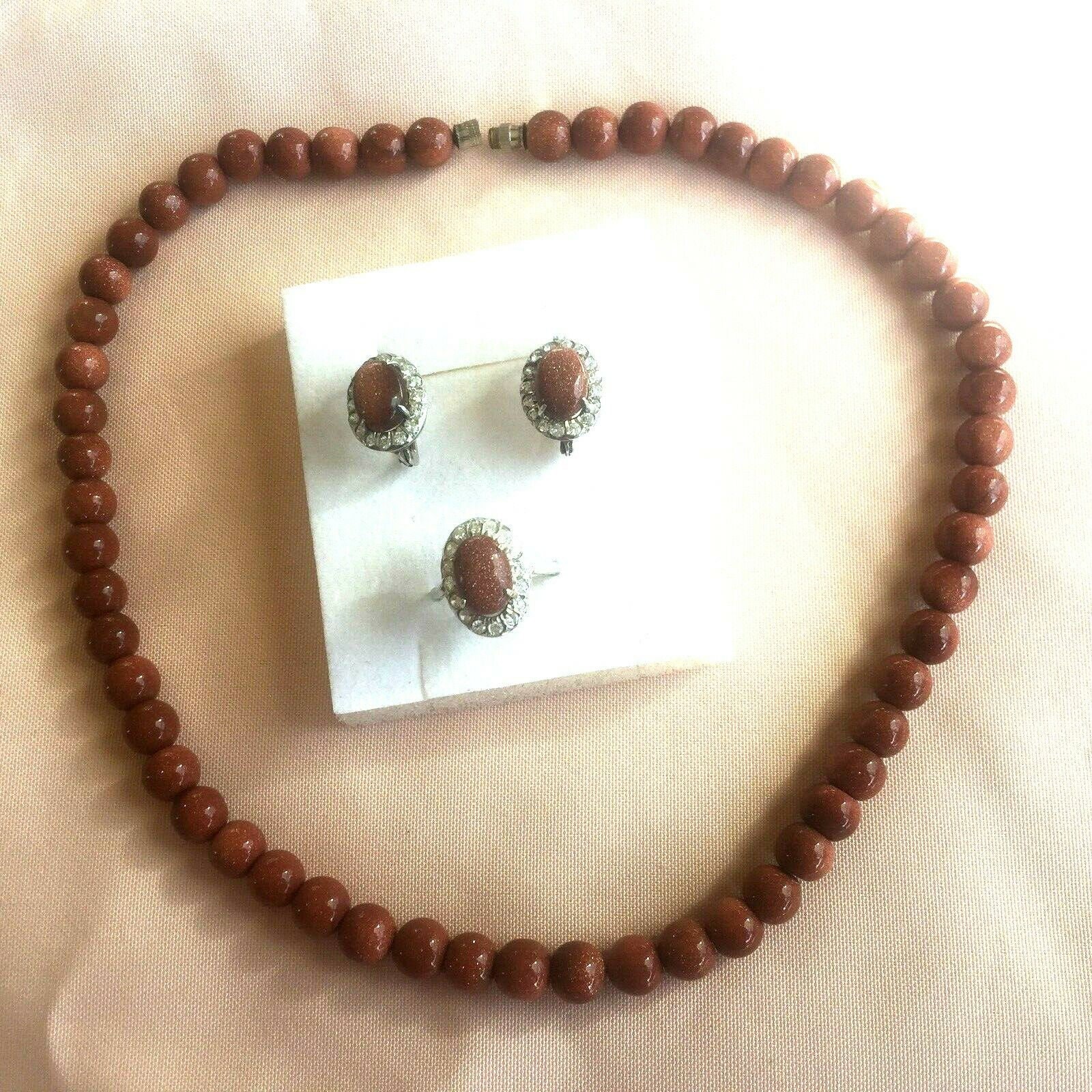 Set Von 4 Stück Echt Gold Sand Kugel Halslos Und S/Silber 925 Ergebnis&ring Set Von 4 Stück Echt Gold Sand Kugel Halslos Und S/Silber 925 Ergebnis&ring von TamserCo