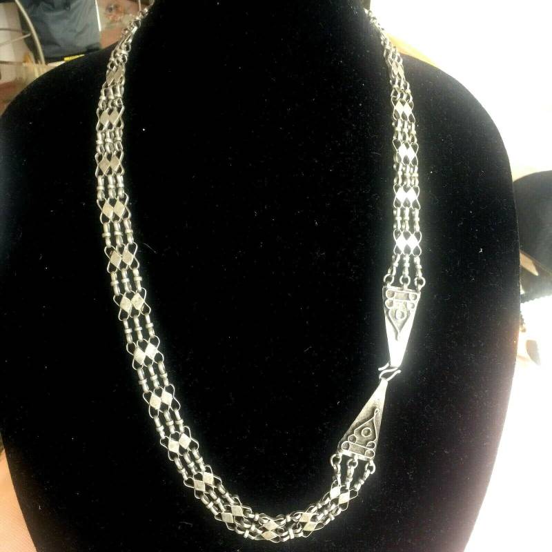 Vtg Tibet Silber Kette 64 cm von TamserCo