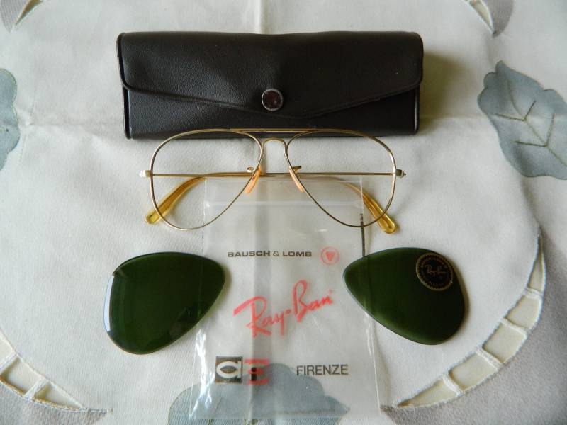 Vintage Ray Ban Pilotenbrille Bausch & Lomb 1/10-12Kgf, Grüne G15 Gläser, 52 Mm, 1950S Usa von Tamtasvintage