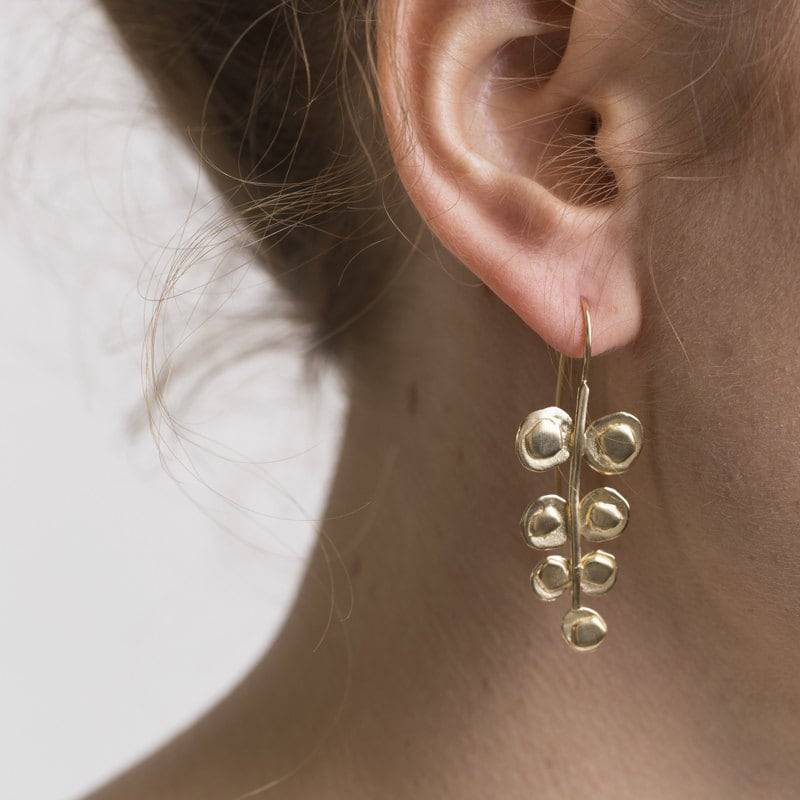Silber Tropfen Blatt Ohrringe .handgemachte Rohe Design Ohrringe. Statement Wald Designer Schmuck. Geschenk Für Sie. Frauen. Urlaubsgeschenk von TamyZurTachshit