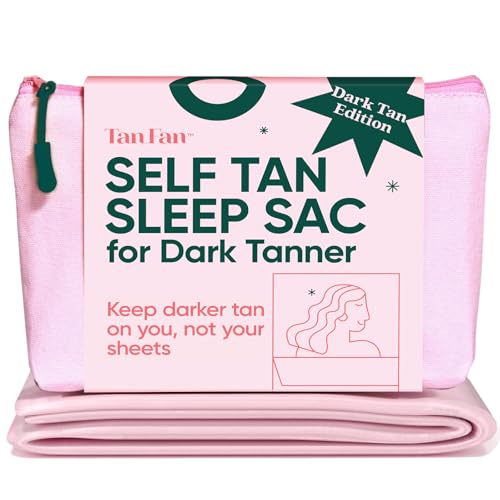 Tan Fan Selbstbräuner Schlafsack für dunkle Bräune, Rosa – hält Bettlaken sauber von dunklen Bräunungsflecken, mit dickerer Unterseite für zusätzlichen Schutz, 100% kühles, seidiges Poly, leichte Tan Fan Selbstbräuner Schlafsack für dunkle Bräune, Rosa – hält Bettlaken sauber von dunklen Bräunungsflecken, mit dickerer Unterseite für zusätzlichen Schutz, 100% kühles, seidiges Poly, leichte von Tan Fan