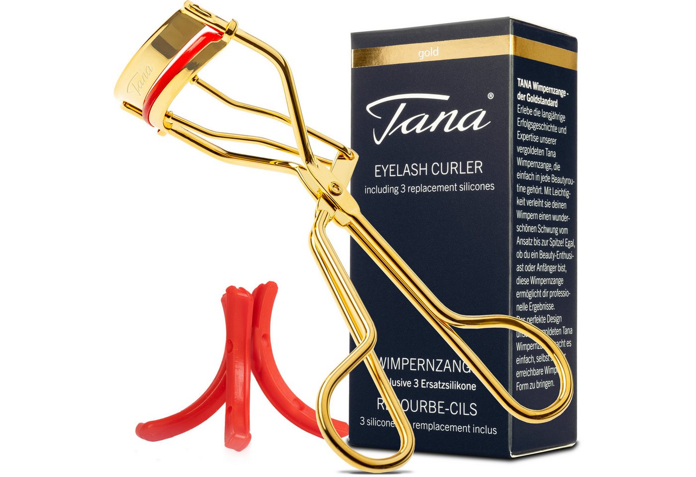 Tana Wimpernzange Wimpernzange mit 3 Ersatzsilikonen von Tana
