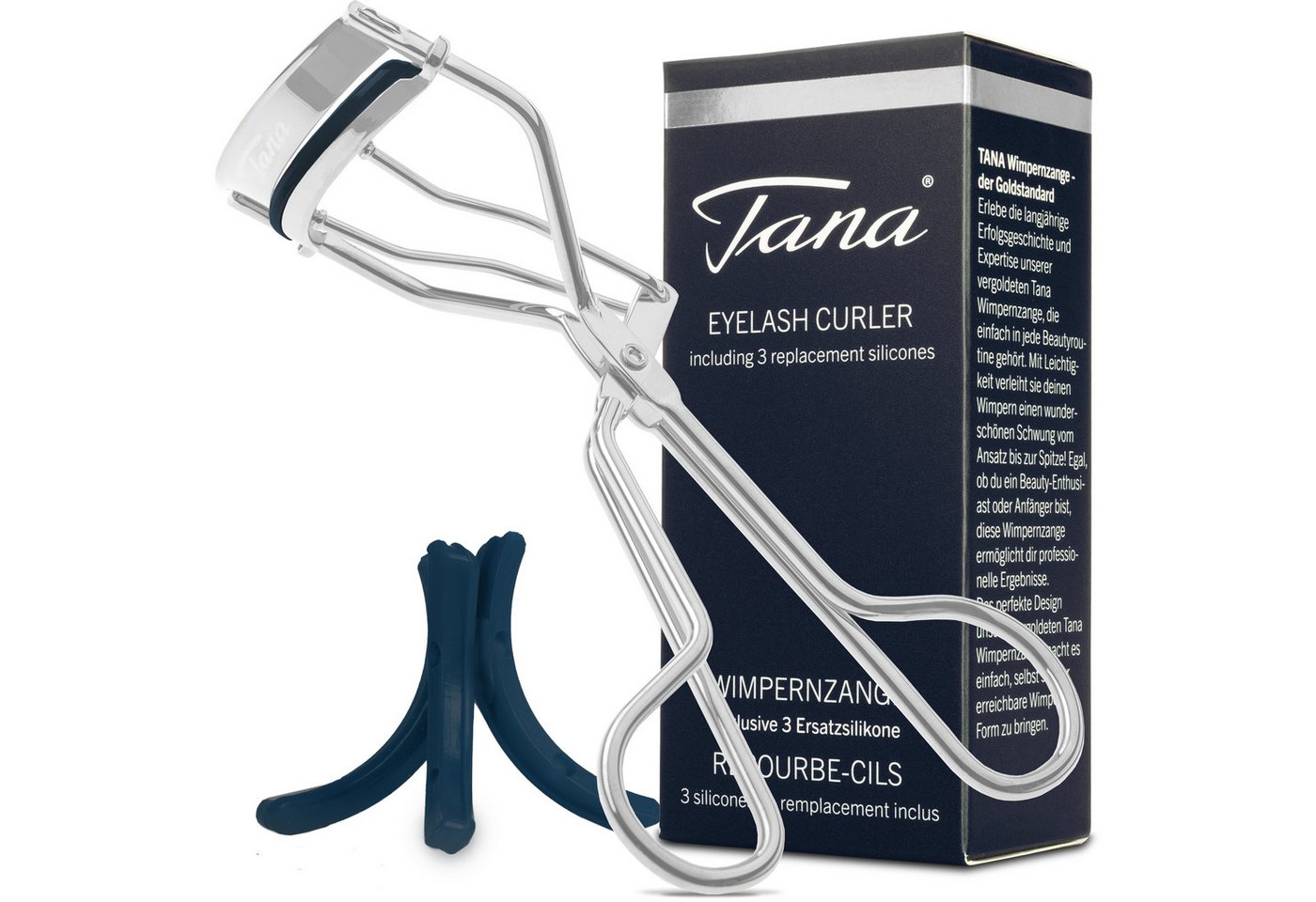Tana Wimpernzange Wimpernzange mit 3 Ersatzsilikonen von Tana