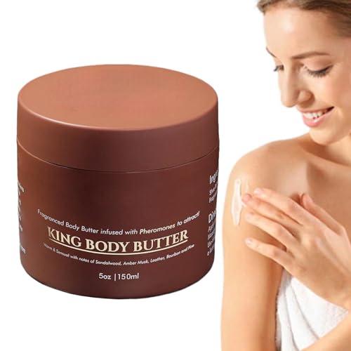 Tanakeji 150 Ml Body Butter For Men, Haut Body Butter,Leichtgewicht Pflegecreme Mit Glättender Wirkung Parfümfrei Körperbutter Für Alle Hauttypen von Tanakeji