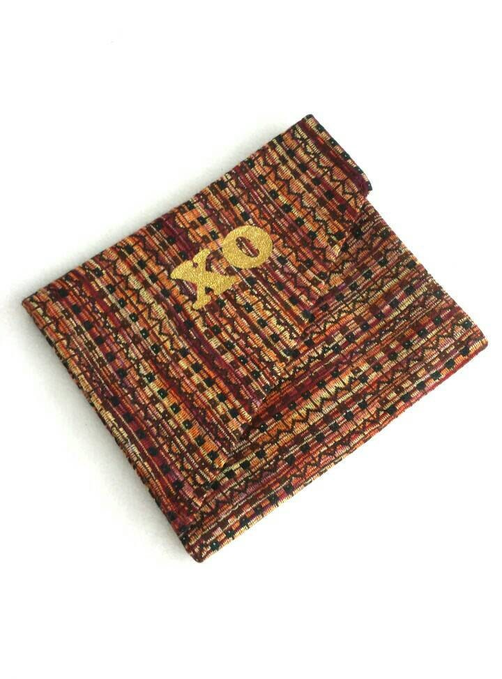 Upcycled Fabric Xo Clutch - in Einem 1990Er Jahre Imitat Missoni Strickstoff von Tanamashop