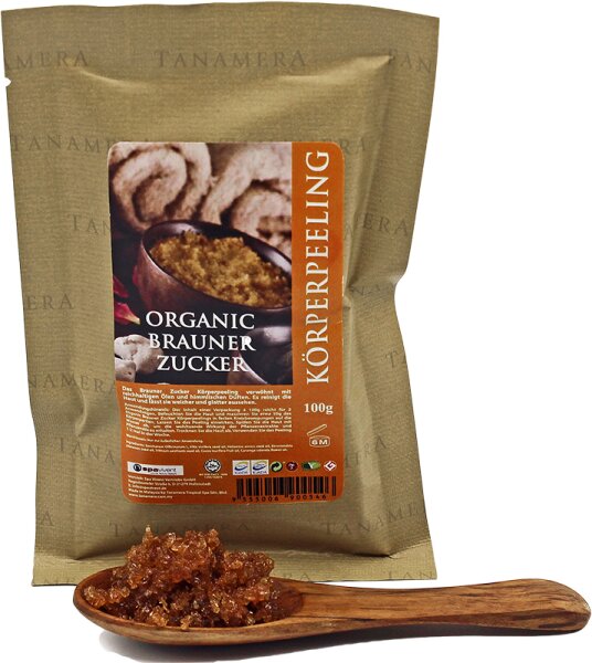 Tanamera Organic Brauner Zucker Körperpeeling 100 g von Tanamera