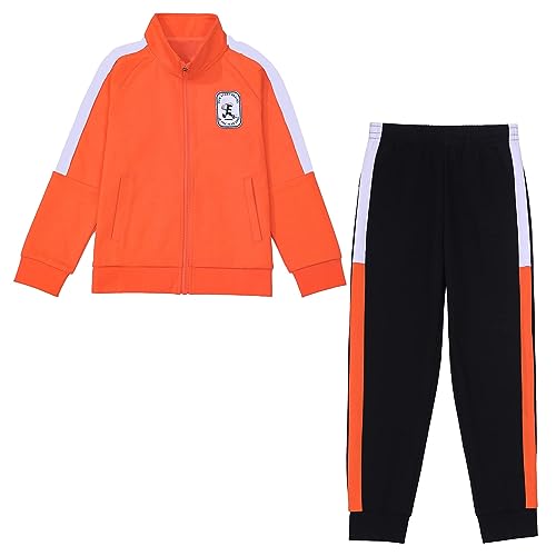 Tancefair Unisex Kinder Trainingsanzug 2-tlg Jungen Jogginganzug Sportanzug Freizeitanzug Bekleidungsset Jacke und Hose Jogger Set Sweatshirt Set Sportbekleidung für von 3-14 Jahren von Tancefair