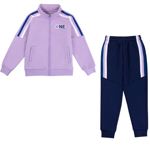 Tancefair Mädchen Kinder Trainingsanzug 2-teiliges Mädchen Sportanzug Jogginganzug Jacke und Hose Sportswear Jogger Set Sweatsuit Set für Kinder (4–15 Jahre) von Tancefair