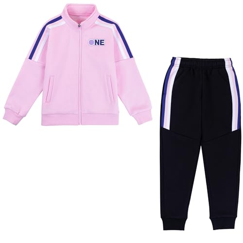 Tancefair Mädchen Kinder Trainingsanzug 2-teiliges Mädchen Sportanzug Jogginganzug Jacke und Hose Sportswear Jogger Set Sweatsuit Set für Kinder (4–15 Jahre) von Tancefair
