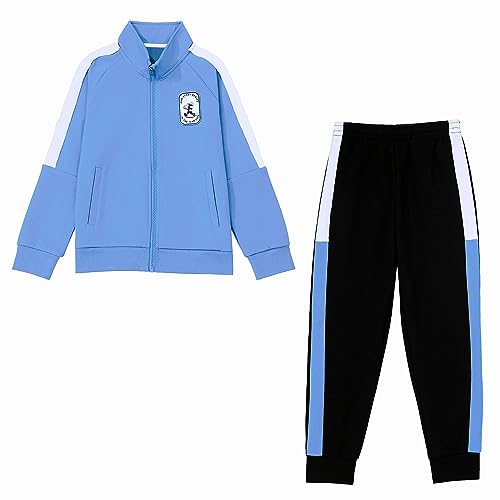 Tancefair Unisex Kinder Trainingsanzug 2-tlg Jungen Jogginganzug Sportanzug Freizeitanzug Bekleidungsset Jacke und Hose Jogger Set Sweatshirt Set Sportbekleidung für von 3-14 Jahren von Tancefair