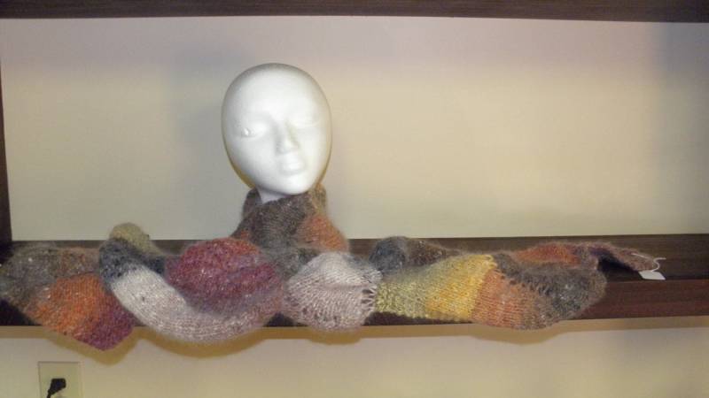 Spiral Mohair Schal Spiral Mohair Schal von TandDStichesPlus