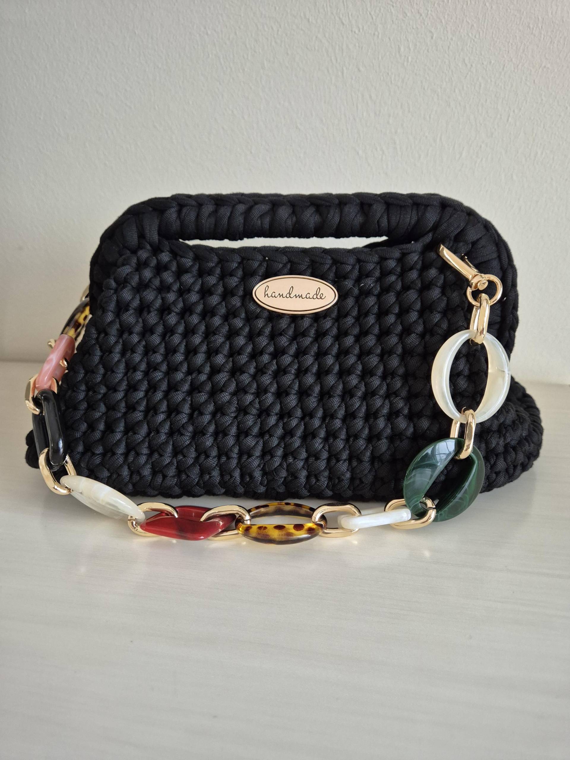 Handgemachte Gehäkelte Clutch Tasche - Abendtasche Mit Kette Elegant & Boho Style Kostenloser Versand | De Handgemachte Gehäkelte Clutch Tasche - Abendtasche Mit Kette Elegant & Boho Style Kostenloser Versand | De von TandLHandmade